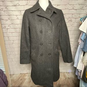 GAP Charcoal Gray Wool Peacoat Size XS